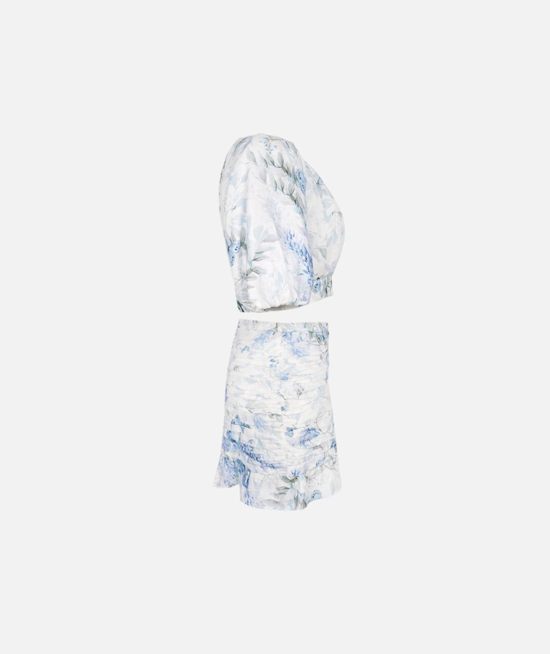 Костюм мини голубой «ZIMMERMANN»