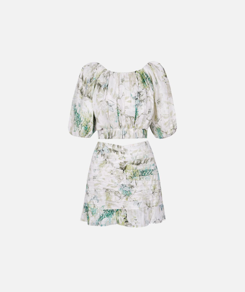 Костюм мини зелёный «ZIMMERMANN»